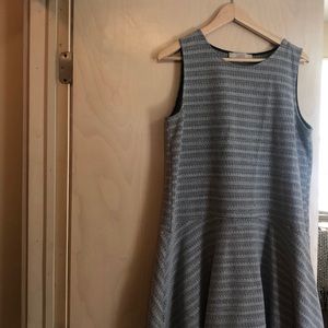 Loft Black and Grey Dress